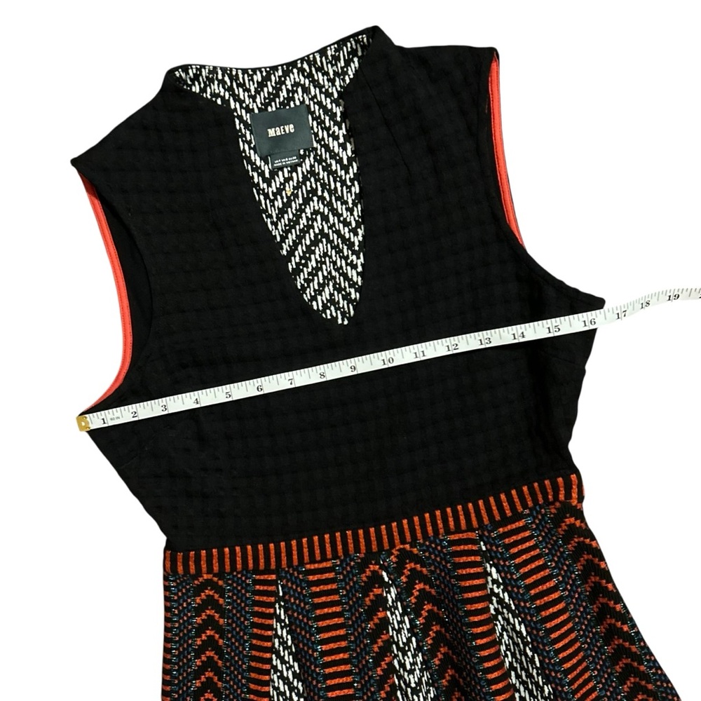 MAEVE ANTHROPOLOGIE NWT Sleeveless Textured Knit Fit & Flare Dress 4 - Picture 8 of 13